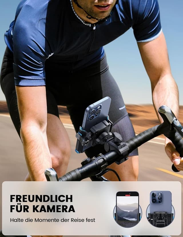 Detalle 2 de Lamicall Handyhalterung für Motorrad und Fahrrad