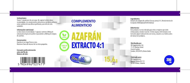 Thumbnail 6 de Hepatica Zafferano 800 mg equivalente (estratto 4:1) 60 capsule vegane