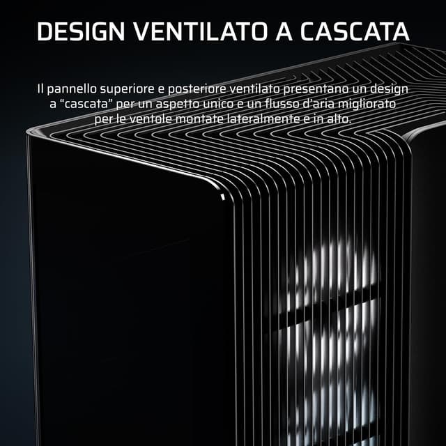 Detalle 2 de CORSAIR Frame 4500X LX-R RGB LINK, mid-tower con vetro panoramico e sistema InfiniRail, include 3 ventole LX120R RGB LINK