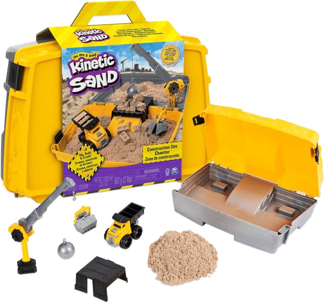 Detalle de Kinetic Sand Construction Site Sandbox 907g
