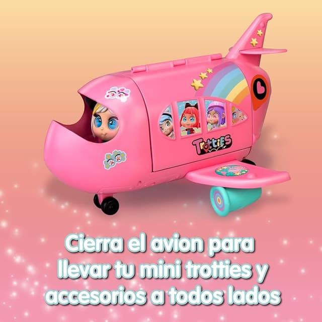 Thumbnail 5 de Famosa Trotties TFT12000 avión rosa 10 cm