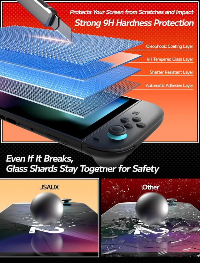 Thumbnail 4 de JSAUX Switch 2 protector 0,3 mm