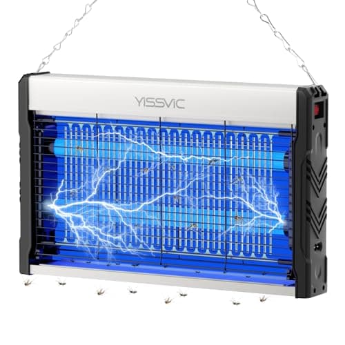 Detalle de YISSVIC lámpara antimosquitos eléctrica con LED UV de 2 tubos y 2 m de cable