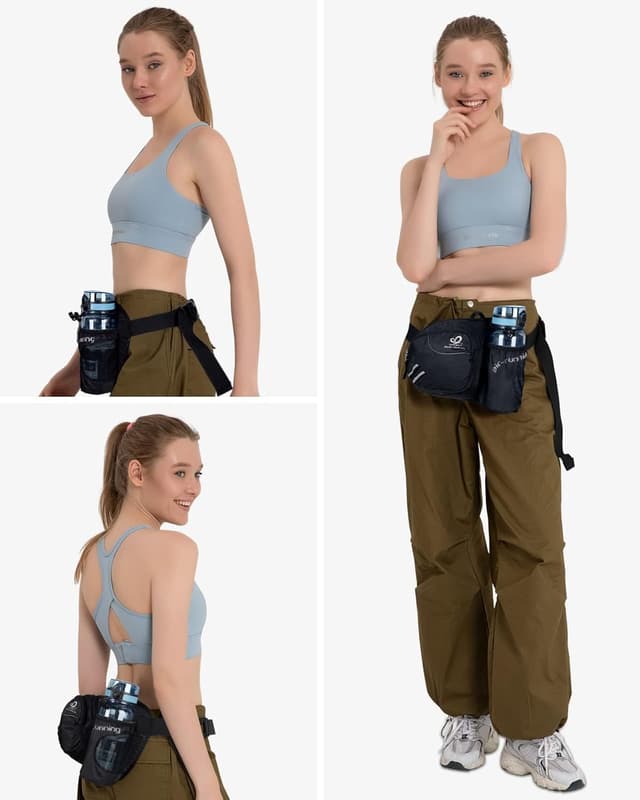 Thumbnail 6 de Waterfly Gürteltasche Bauchtasche mit Flaschenhalter (atmungsaktiv, wasserdicht) für Damen und Herren