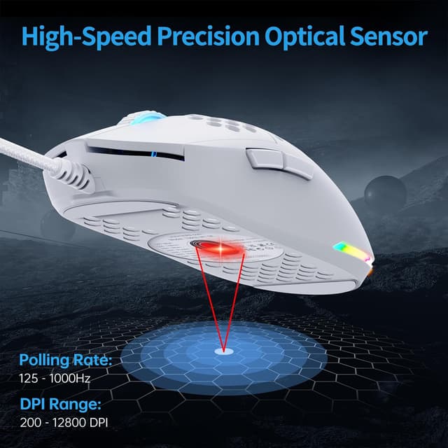 Thumbnail 1 de TMKB M1SE Mouse Gaming 12800 DPI