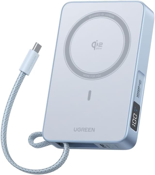 Detalle de UGREEN MagFlow MagSafe power bank 10000mAh