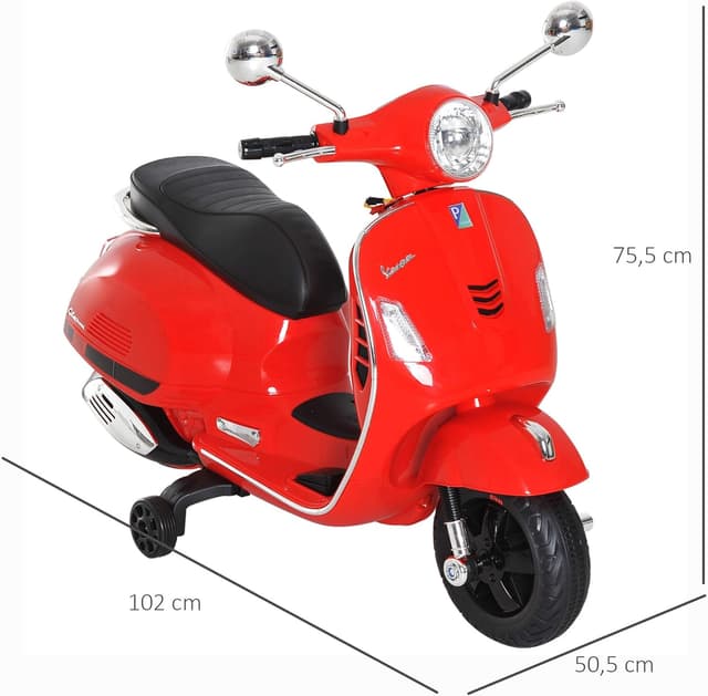 Thumbnail 6 de HOMCOM Vespa Scooter Électrique Enfants
