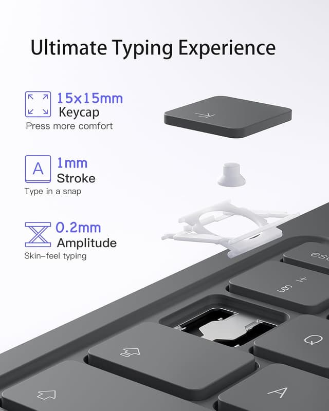 Thumbnail 6 de Inateck BK2007-13 Keyboard Case for iPad Air 13-inch