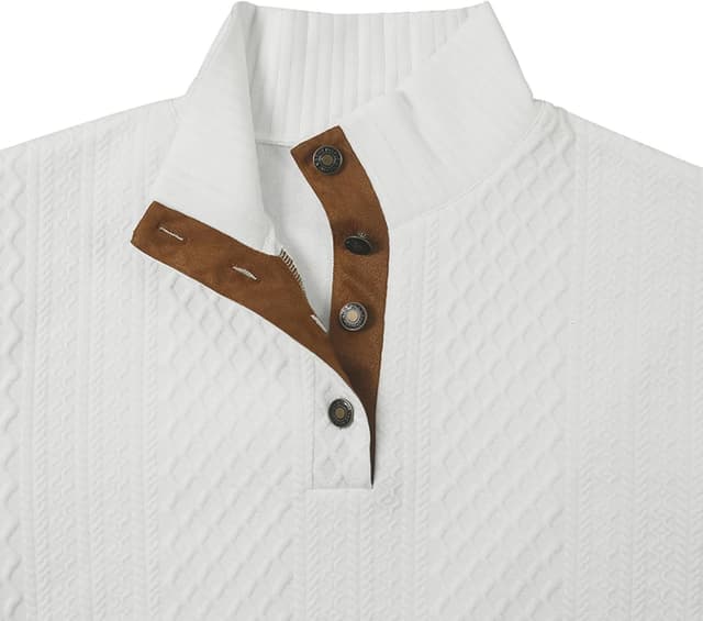 Thumbnail 6 de QOSOQ Men's Casual Sweatshirt 1/4 Zip