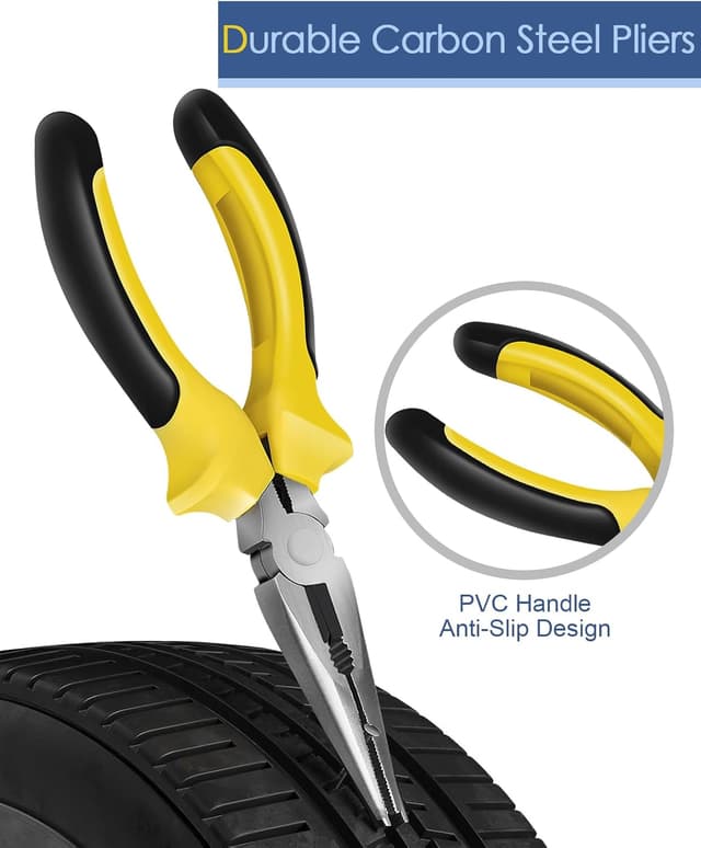 Detalle de VFMFM Tyre Repair Kit with 20 Repair Strings and Storage Case (tubeless emergency puncture fix)