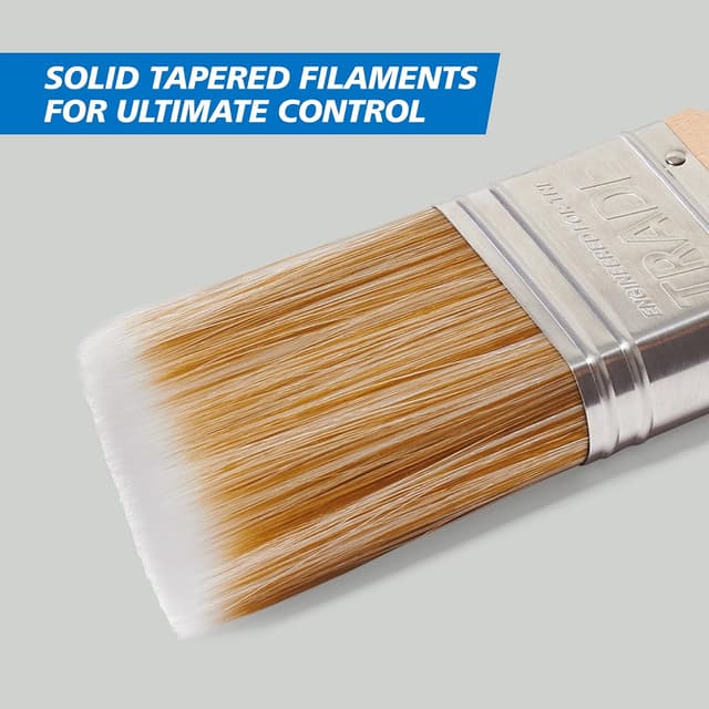 Detalle de Harris Trade Short Handle Cutting-In Brush 2" for precise edge painting