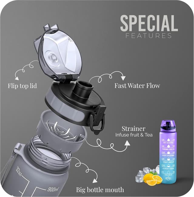 Detalle de Roe Tenpo Water Bottle 1L for sports