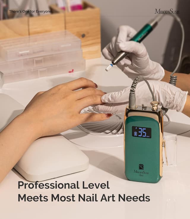 Thumbnail 6 de MelodySusie MB450C : ponceuse électrique à ongles sans fil portable avec 6 embouts
