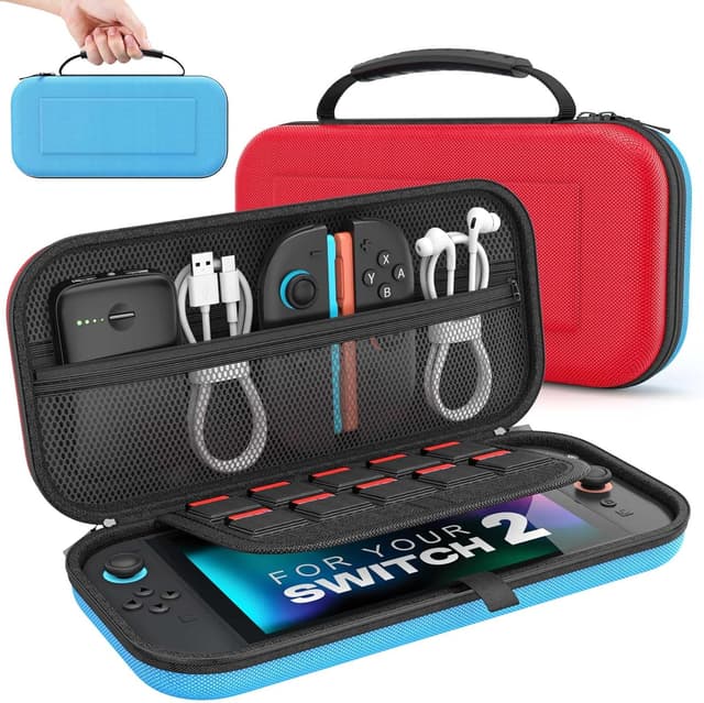 Detalle de MoKo Tasche für Nintendo Switch 2 (2025) — 10 Spielefach