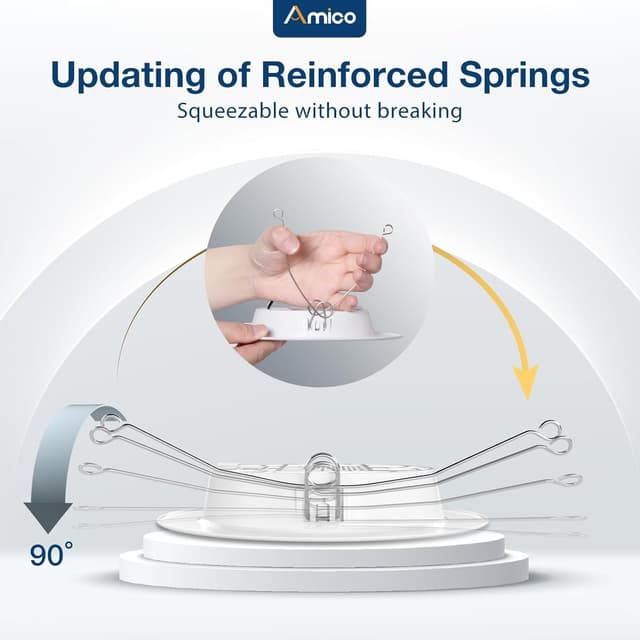 Thumbnail 4 de Amico 5/6 Inch Recessed LED Lights, 12 Pack ⚡