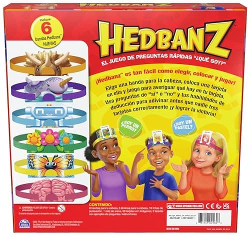 Detalle 1 de Spin Master Hedbanz Juego de mesa familiar 2-6 jugadores 🎲