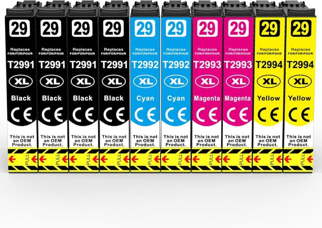 Detalle de Epson 29XL 10-pack compatible ink cartridges for printers 🖨