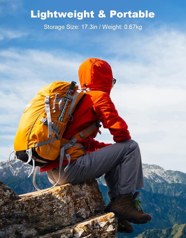 Thumbnail 6 de CIRYCASE 177 cm extendable phone tripod