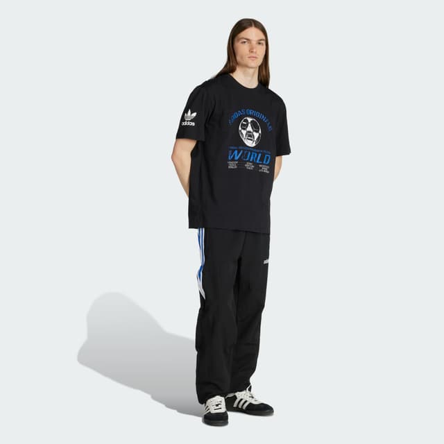 Thumbnail 2 de Adidas Camiseta 90s Football Graphic Negro