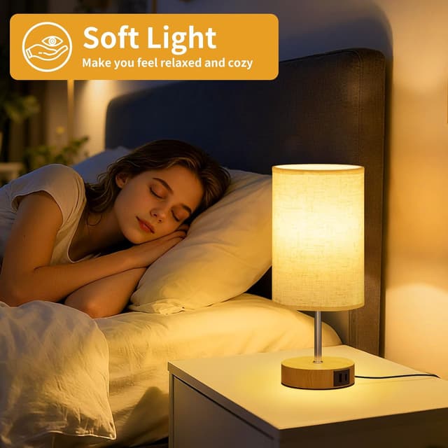 Detalle 1 de Suright bedside lamps, 3 way touch