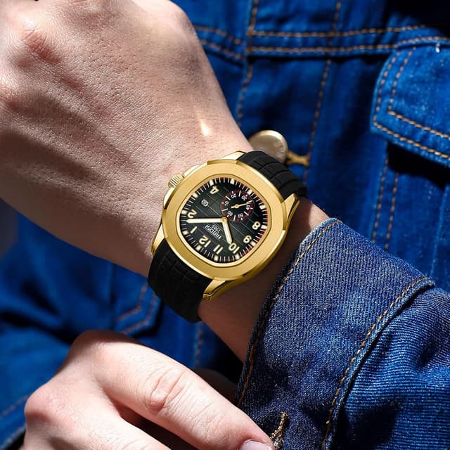 Thumbnail 6 de NIBOSI Orologi da uomo analogici al quarzo impermeabili con data