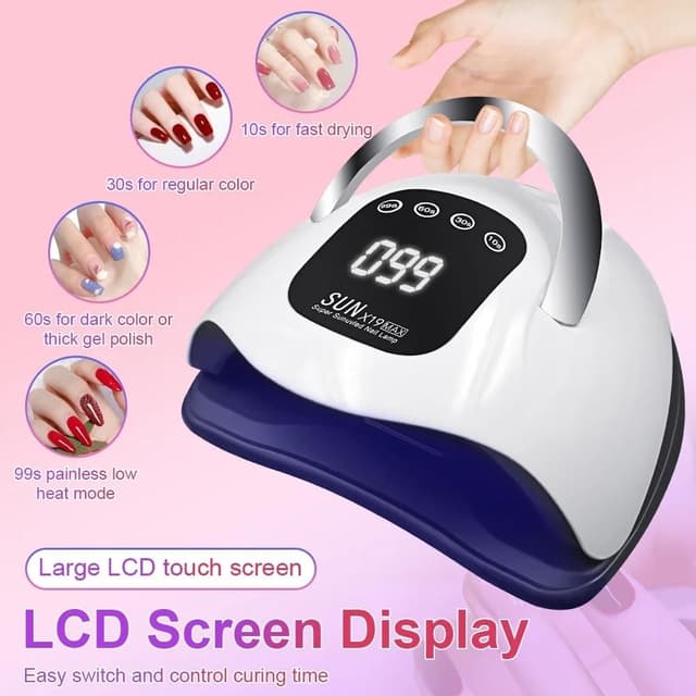 Thumbnail 3 de 320W UV LED Nail Lamp 72 Beads