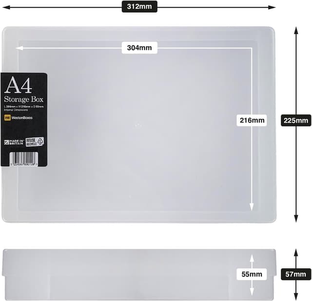 Thumbnail 3 de WestonBoxes Bastel-Aufbewahrungsboxen 3,6 L
