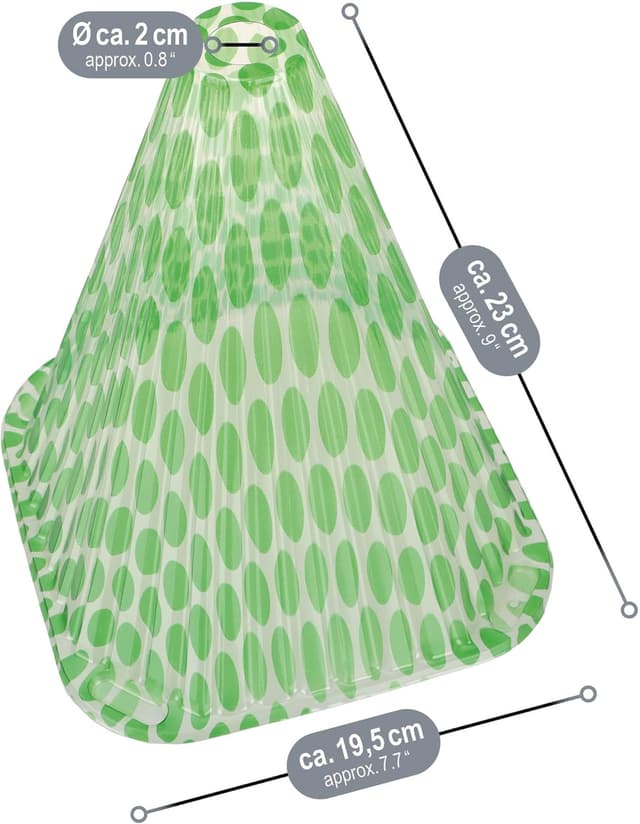 Detalle 2 de COM-FOUR 24 cappellini da sole per piante (altezza circa 23 cm) in plastica verde