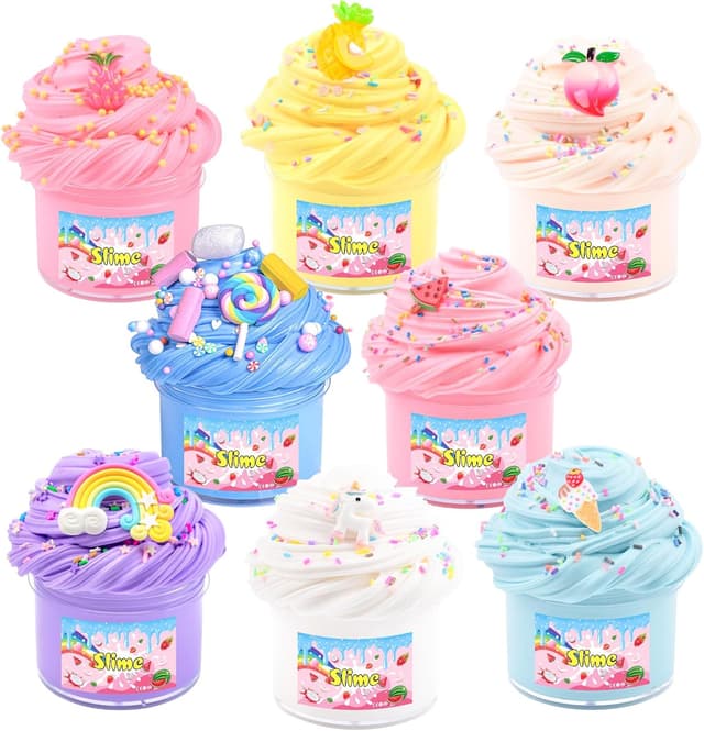 Detalle de Butter Slime Kit 8-pack for Kids 🎲