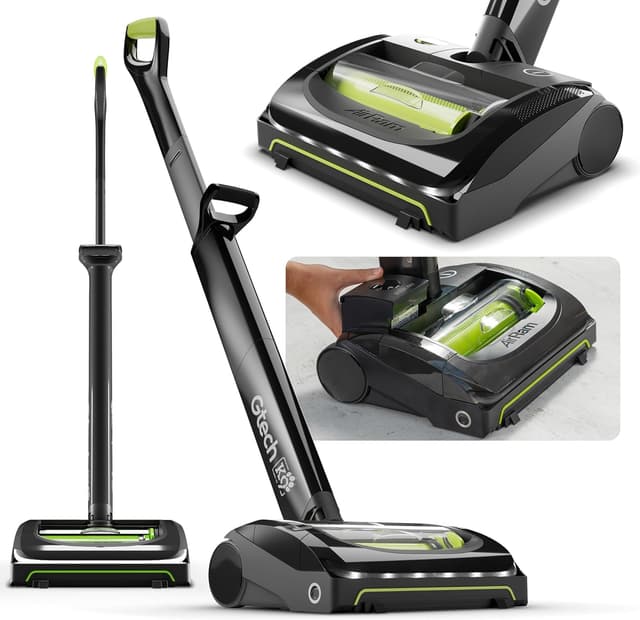 Detalle de Gtech AirRAM MK2 K9 lightweight cordless vacuum with AirLoc pickup and 22V lithium-ion battery