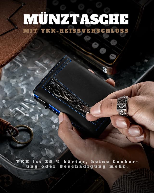 Detalle 1 de DODENSHA MagSnap Airtag Wallet, 10×6×2 cm