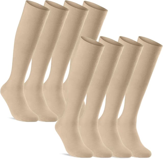 Detalle de sockenkauf24 Stützstrümpfe (1/2/4 Paar) für Damen & Herren – Kompressions- und Reisestrümpfe