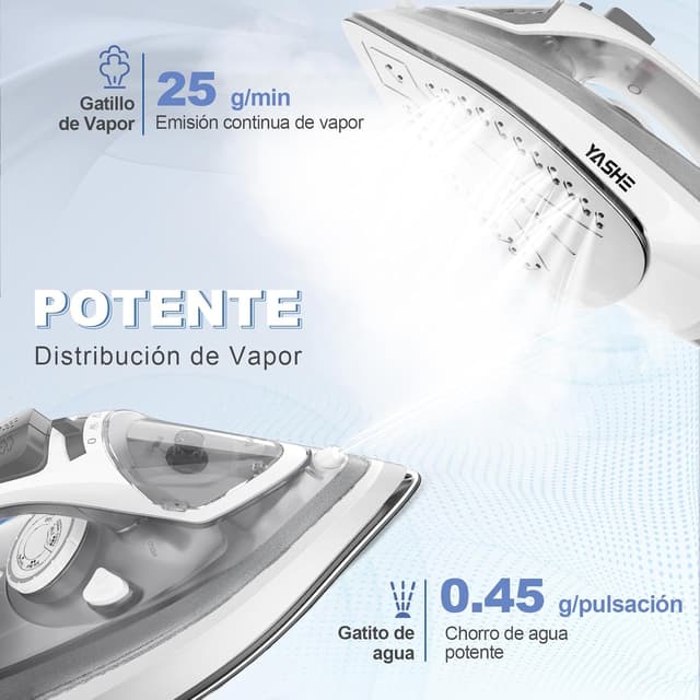 Thumbnail 3 de YASHE Plancha Vapor 2300W