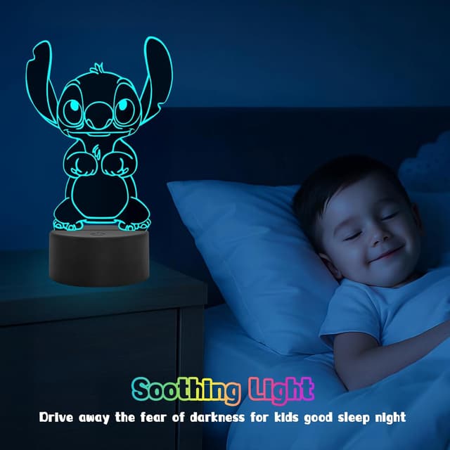 Thumbnail 4 de Stitch Lampe 16 Farben Nachtlicht