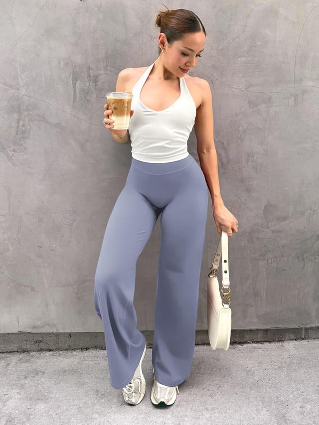 Thumbnail 2 de YEOREO Women’s Workout Leggings (No Front Seam) High-Waist Straight Leg, 29–35