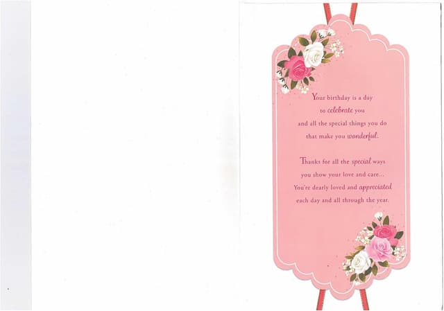 Detalle 1 de Sensations / Xpress Yourself Express Yourself Birthday Card for Mum with 3D cover – envelope included