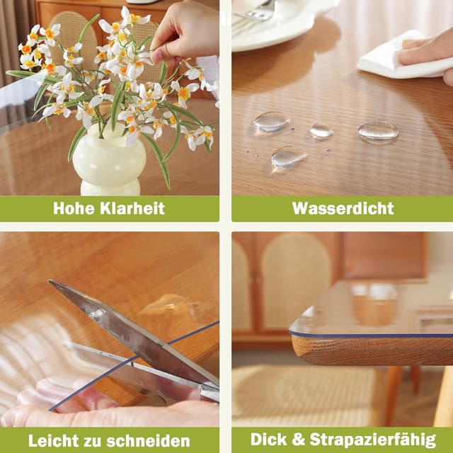 Thumbnail 3 de OstepDecor Nappe Transparente 1,5 mm 80 x 130 cm đź“‹