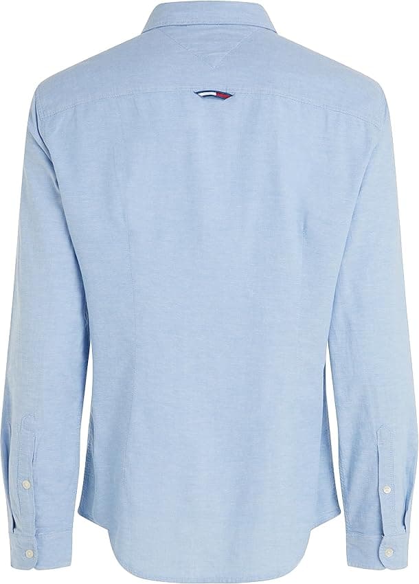 Thumbnail 5 de Tommy Jeans Tjm Slim Stretch Oxford Shirt Camisa oxford azul para hombre