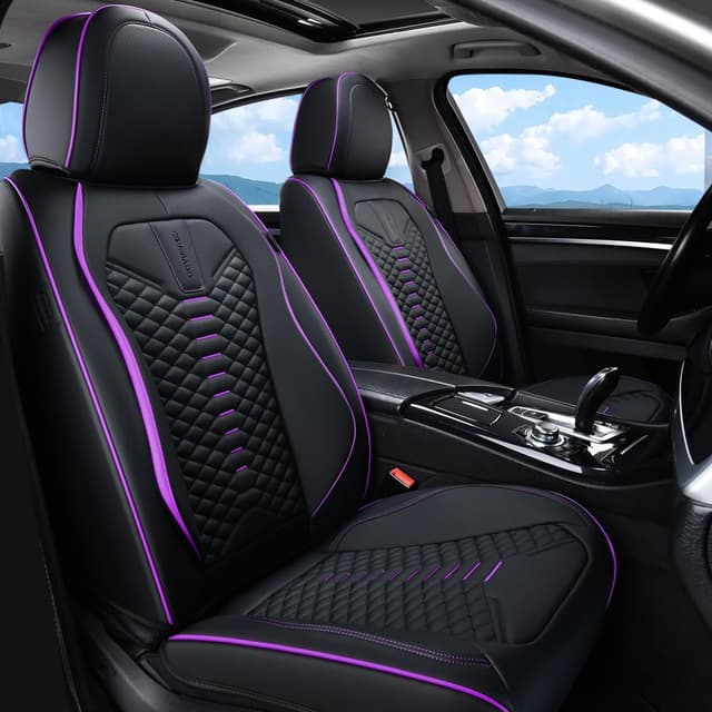 Detalle de Coverado Car Seat Covers Nappa Leather, 2 Pack