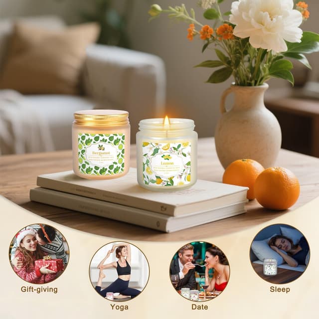 Detalle de Scented candles 12 pack with essential oils