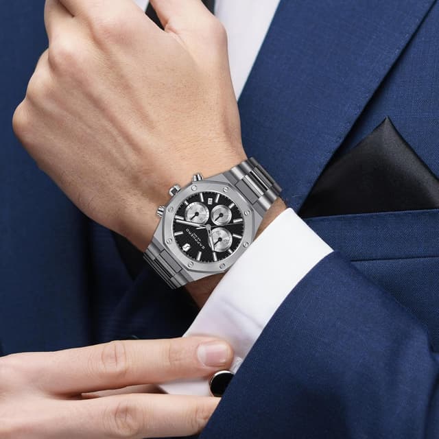 Thumbnail 5 de SAPPHERO Montre Homme Octogonale 50m