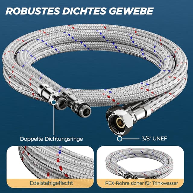 Detalle de FORIOUS Wasserhahn Bad Waschtischarmatur Schwarz mit Einhandgriff