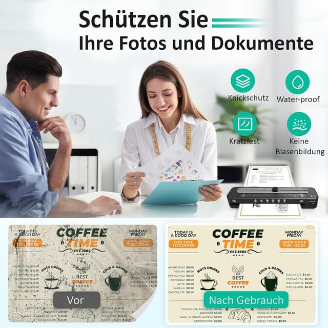 Detalle 2 de Raycial A3 Laminiergerät mit 20 Folien