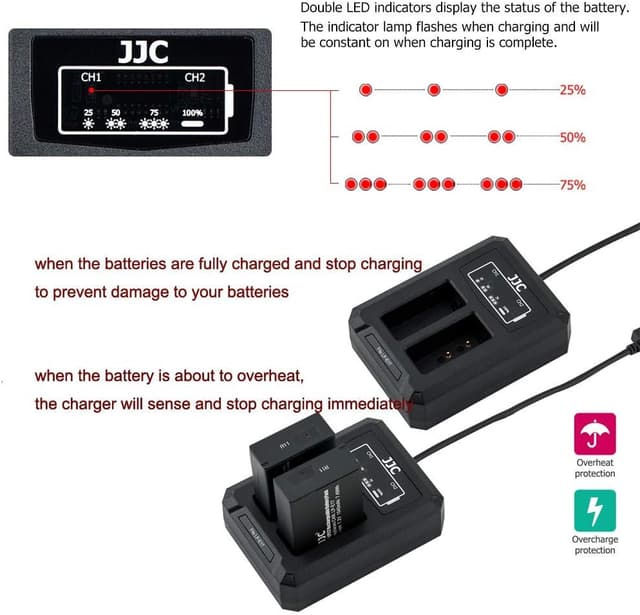 Detalle 2 de LP-E17 USB Dual Battery Charger for Canon cameras (for LP-E17 batteries)