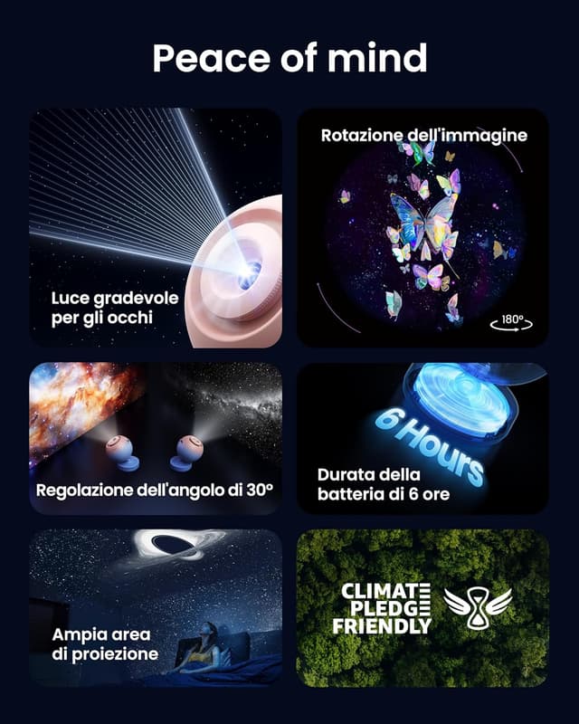 Thumbnail 5 de POCOCO Galaxy Lite proiettore di stelle 6h 📽