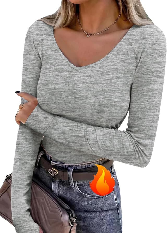 Detalle de Wayleb Camiseta Térmica Mujer Manga Larga