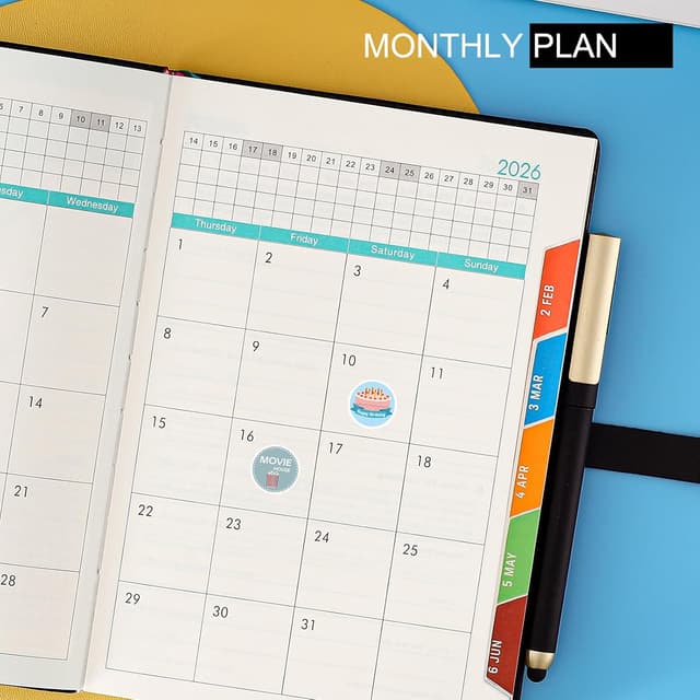 Thumbnail 4 de Agenda académica A5 página al día 2026