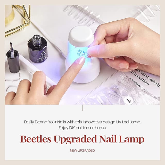 Detalle 2 de beetles Gel Polish Beetles Mini UV-Lampe für Gelnägel – tragbares UV/LED-Licht mit Sensor