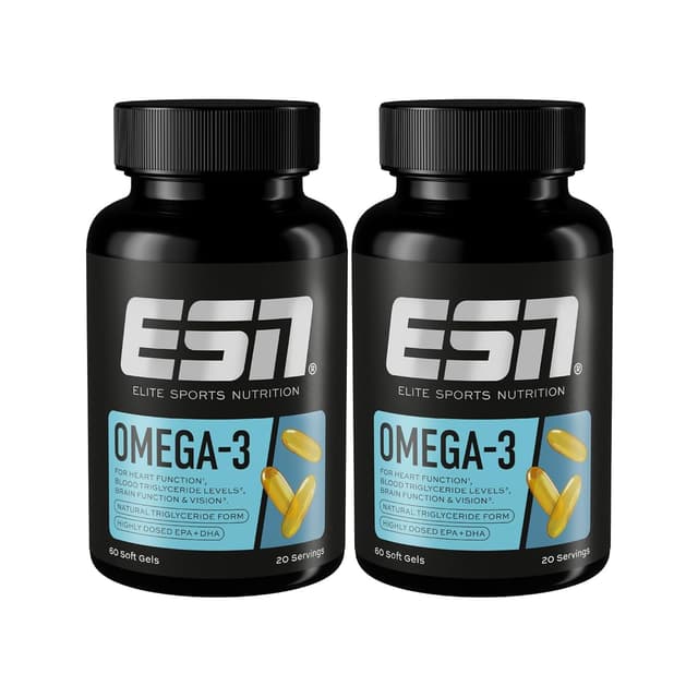 Thumbnail 6 de ESN Omega-3 – hochdosiertes Fischöl mit 1200 mg EPA & 900 mg DHA, 60 Kapseln