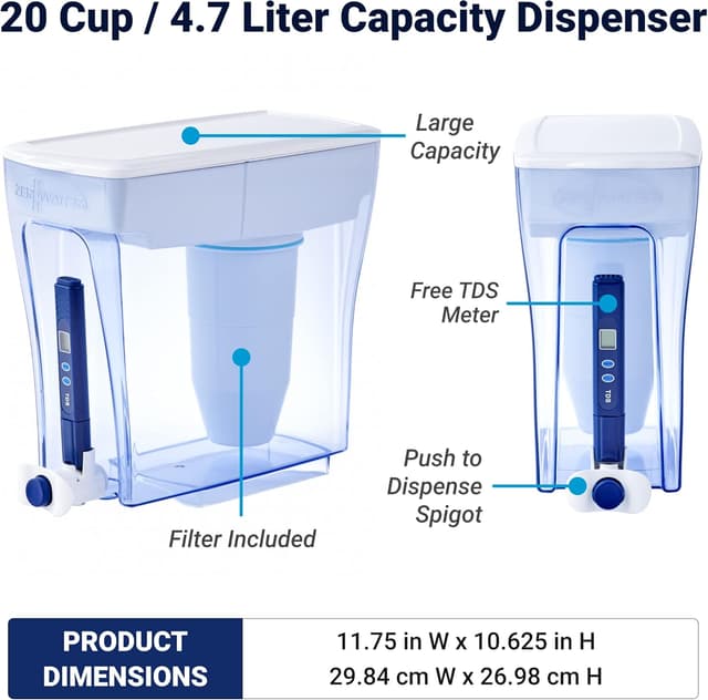 Thumbnail 2 de ZeroWater 20-Cup Ready-Pour 5-Stage Water Dispenser